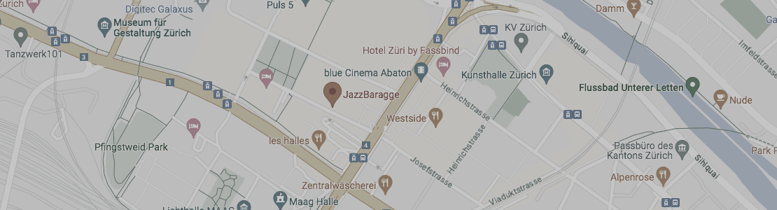 JazzBaragge - Schiffbaustrasse 6, 8005 Zürich